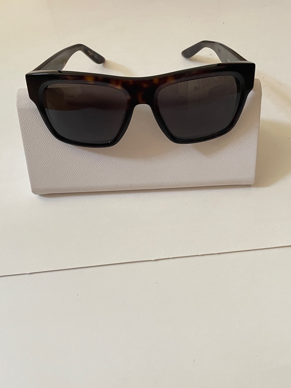 Givenchy Black and Tortoiseshell Oversized Square Sunglasses